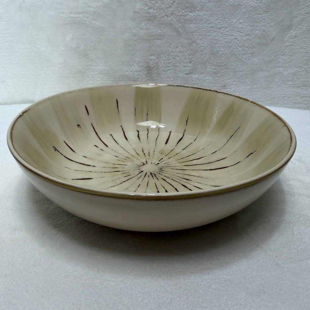Pier 1 Sanctuary Stoneware Pasta‎ Salad Bowl Starburst 8" Replacement Retired